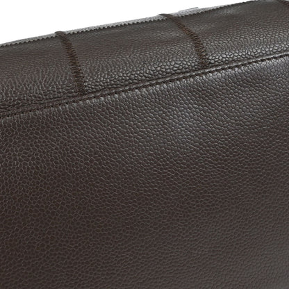 Chanel 2005-2006 Brown Caviar Skin Choco Bar Wild Stitch Handbag