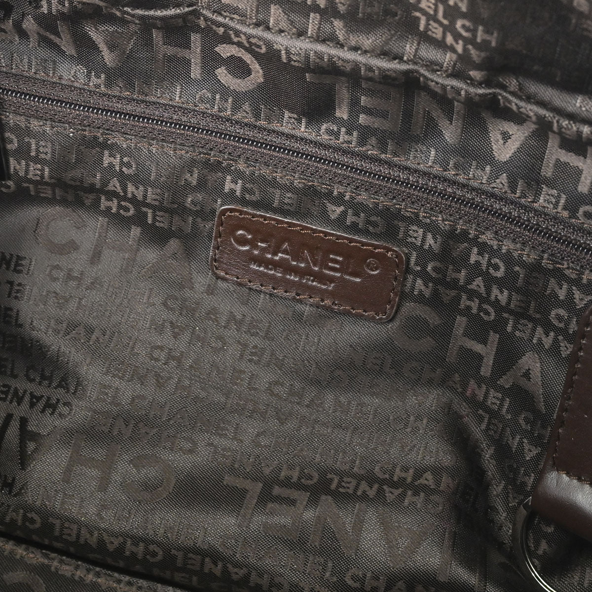 Chanel 2005-2006 Brown Caviar Skin Choco Bar Wild Stitch Handbag