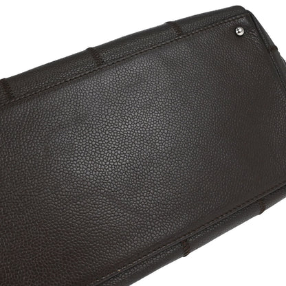 Chanel 2005-2006 Brown Caviar Skin Choco Bar Wild Stitch Handbag