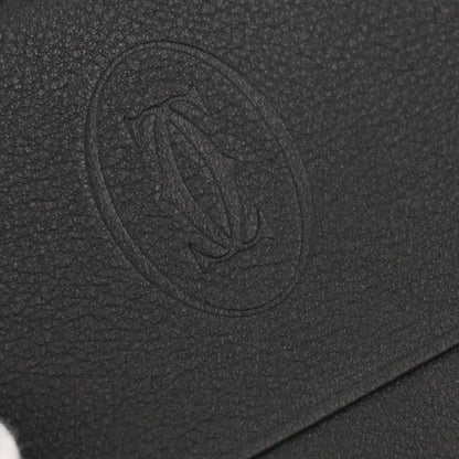 Cartier Black Leather Must de Cartier Cardholder Small Good