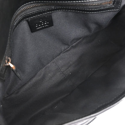 Gucci Black Pink Canvas GG Horsebit Handbag