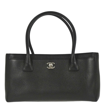 Chanel 2013-2014 Black Deerskin Executive Cerf Tote Bag