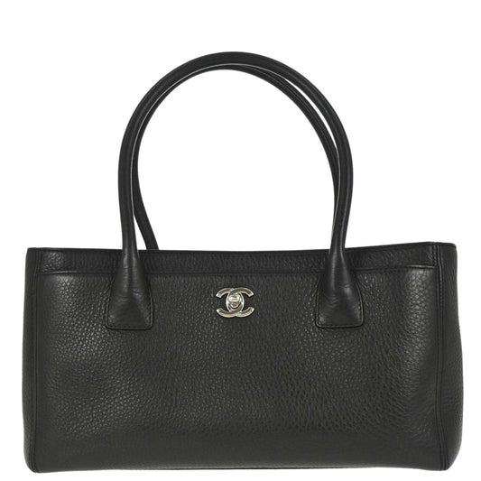 Chanel 2013-2014 Black Deerskin Executive Cerf Tote Bag