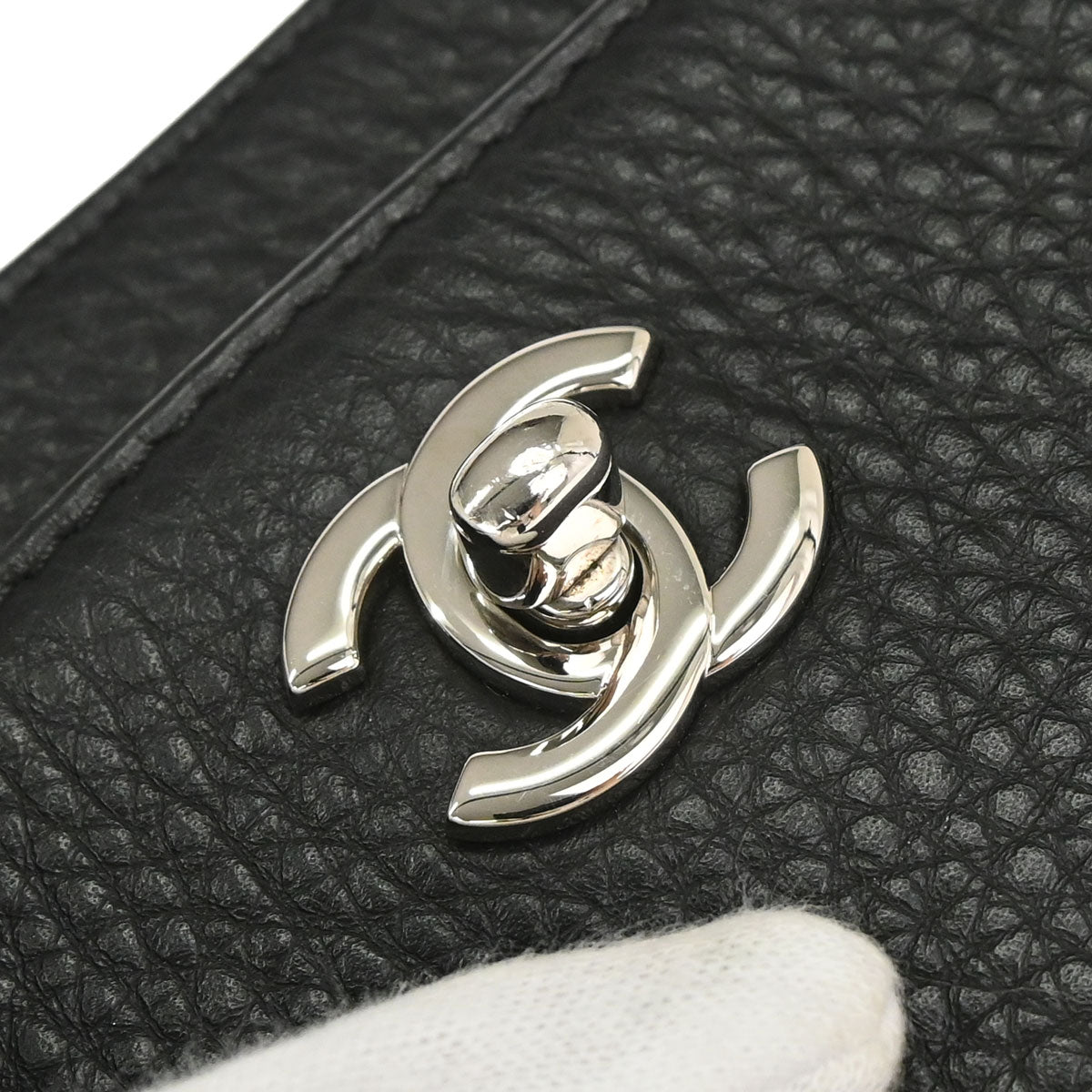 Chanel 2013-2014 Black Deerskin Executive Cerf Tote Bag