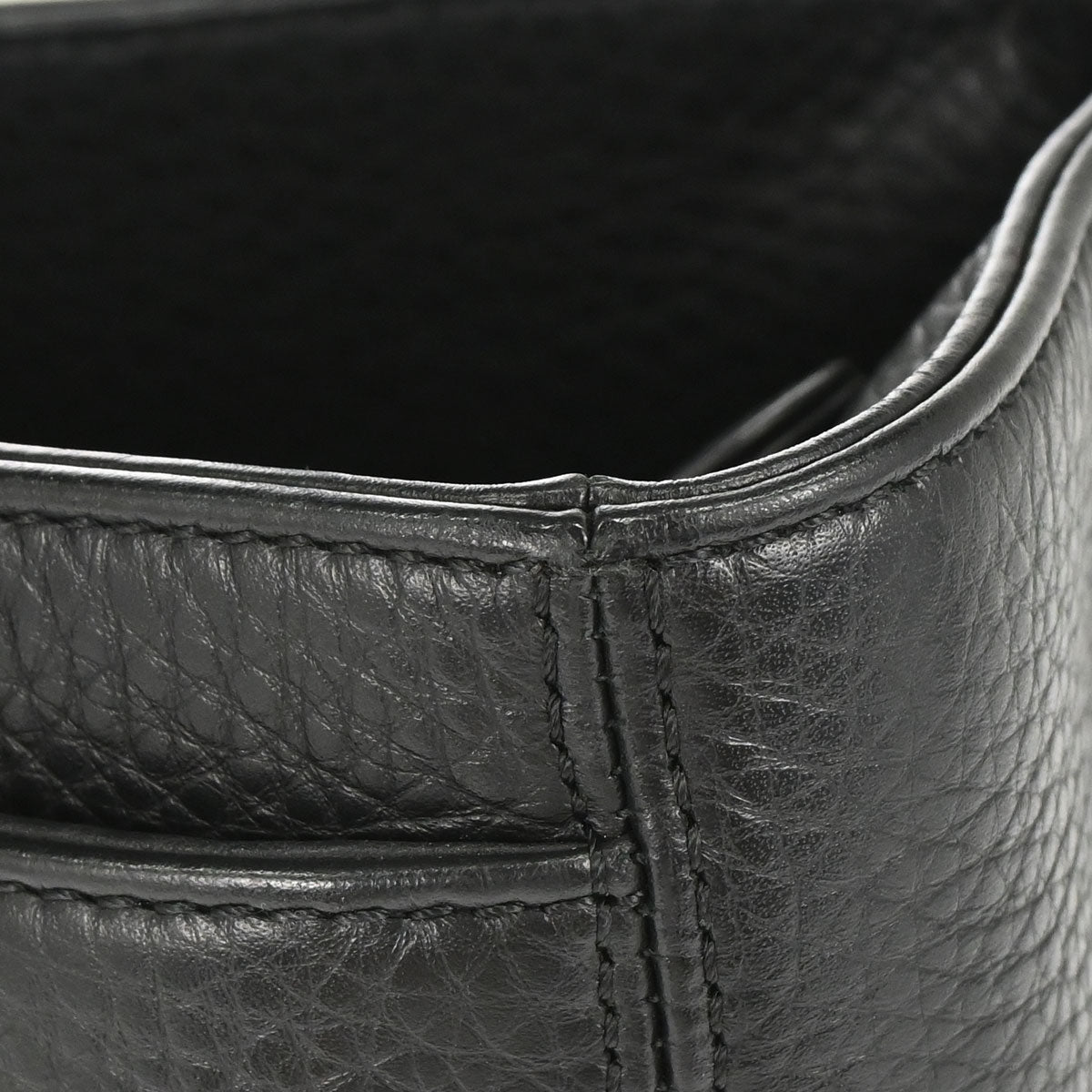 Chanel 2013-2014 Black Deerskin Executive Cerf Tote Bag
