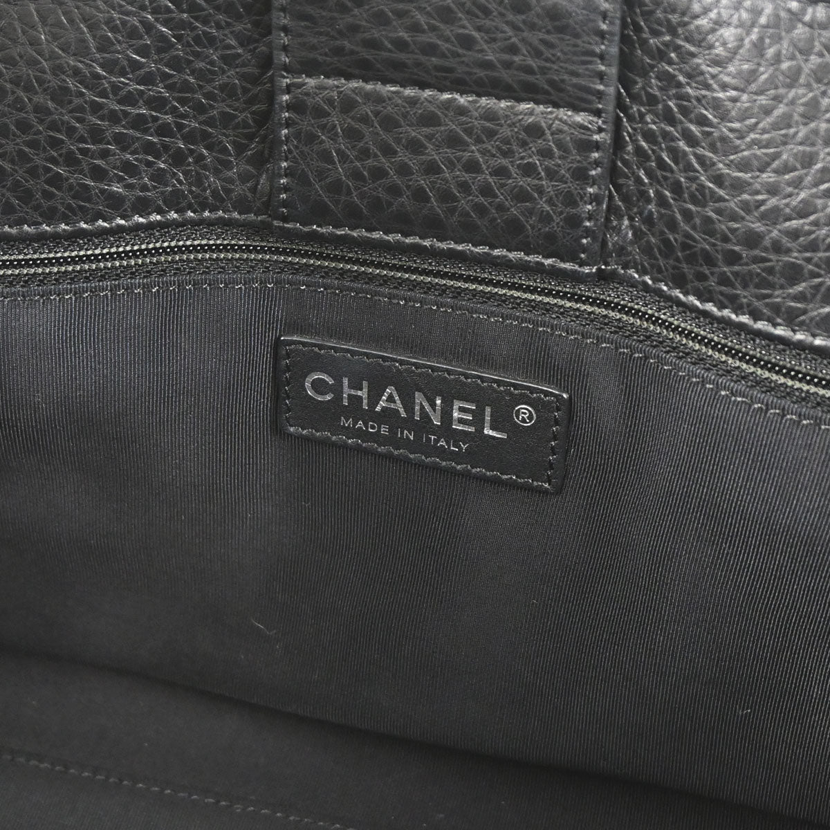 Chanel 2013-2014 Black Deerskin Executive Cerf Tote Bag