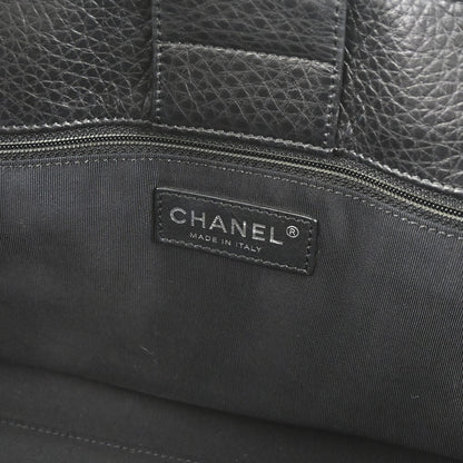 Chanel 2013-2014 Black Deerskin Executive Cerf Tote Bag