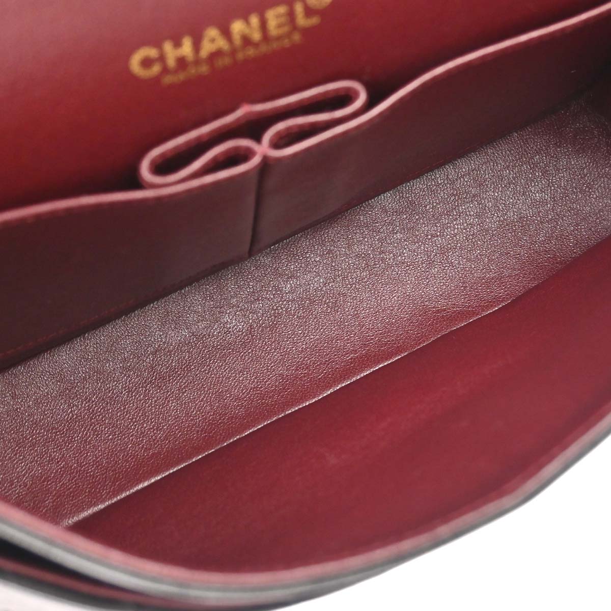 Chanel 2000-2002 Black Lambskin Medium Classic Double Flap Shoulder Bag