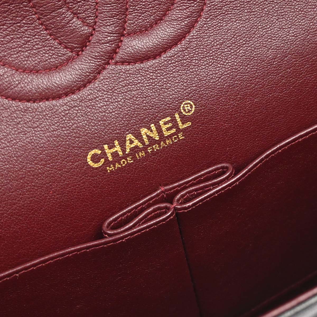 Chanel 2000-2002 Black Lambskin Medium Classic Double Flap Shoulder Bag
