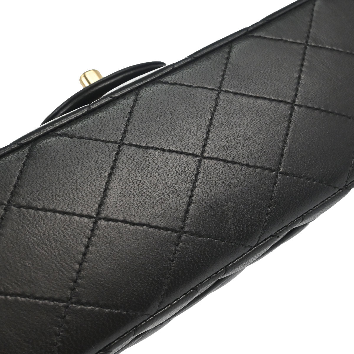 Chanel Black Lambskin Medium Classic Double Flap Shoulder Bag
