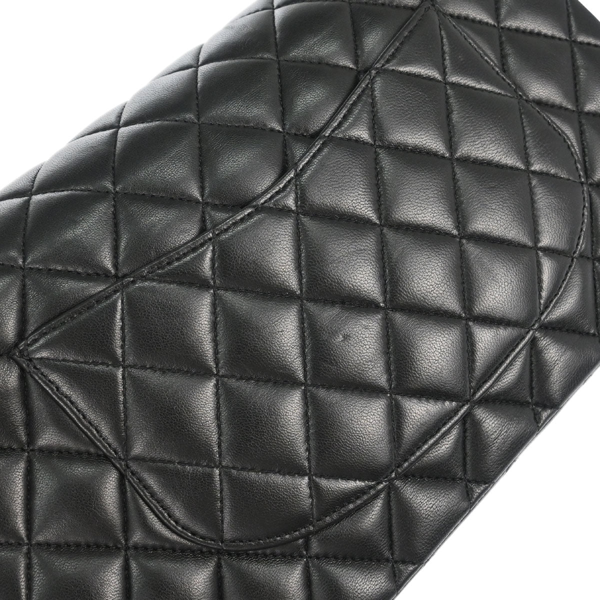 Chanel Black Lambskin Medium Classic Double Flap Shoulder Bag