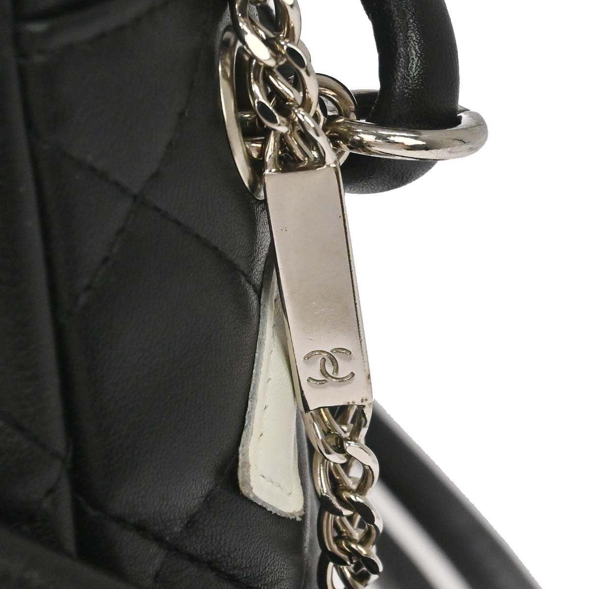Chanel 2005-2006 Black Calfskin Cambon Ligne Shoulder Bag