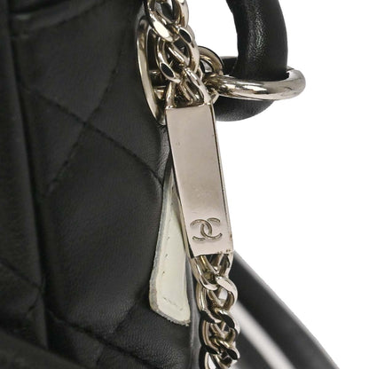 Chanel 2005-2006 Black Calfskin Cambon Ligne Shoulder Bag