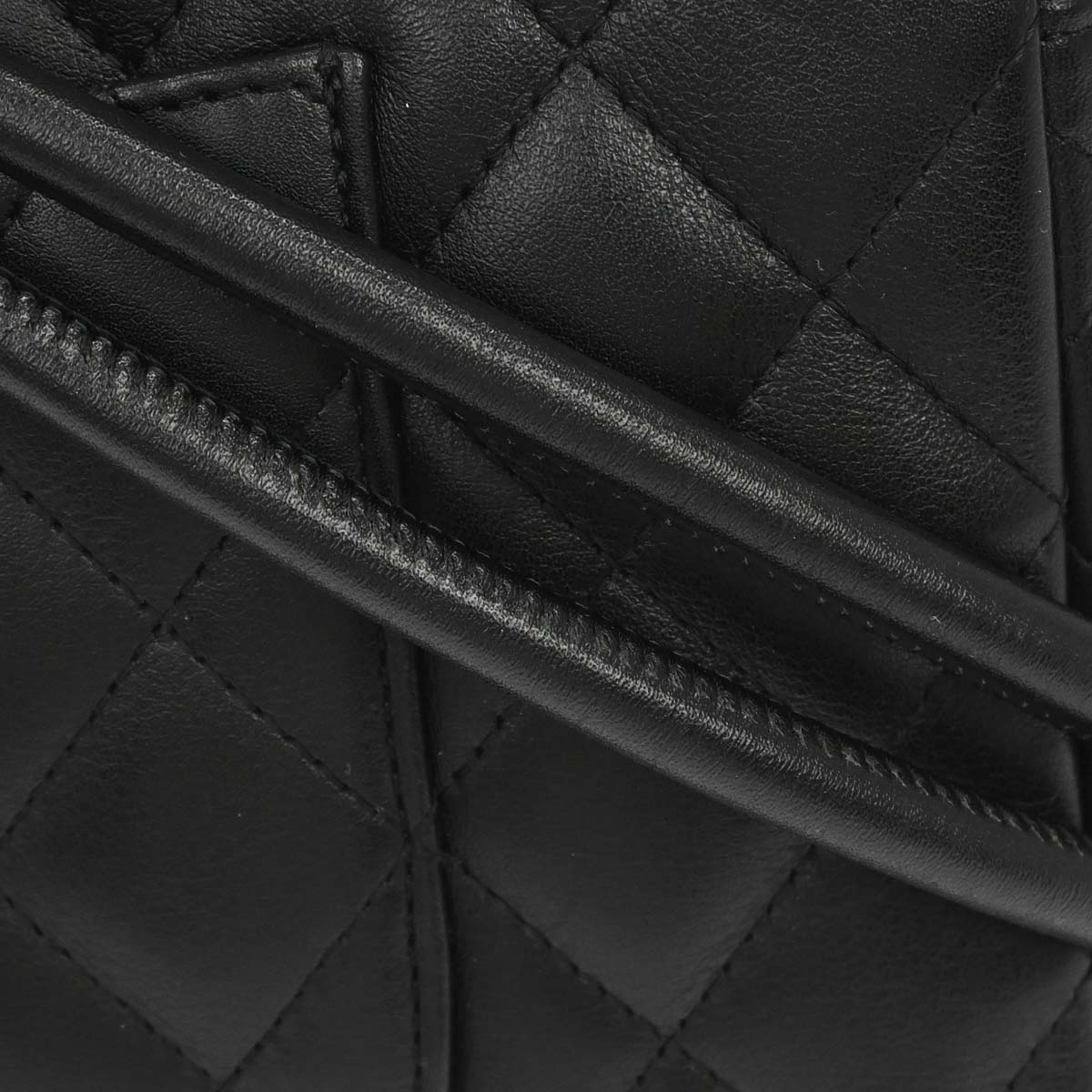 Chanel 2005-2006 Black Calfskin Cambon Ligne Shoulder Bag