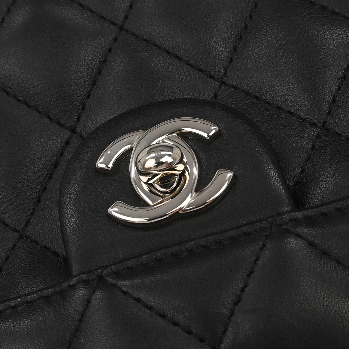 Chanel 2005-2006 Black Calfskin Cambon Ligne Shoulder Bag
