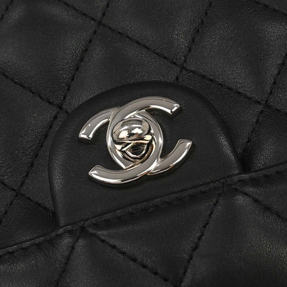 Chanel 2005-2006 Black Calfskin Cambon Ligne Shoulder Bag