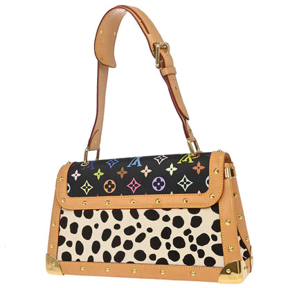 Louis Vuitton Black Pony hair Sac Dalmatian Handbag M92825