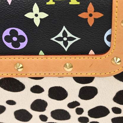 Louis Vuitton Black Pony hair Sac Dalmatian Handbag M92825
