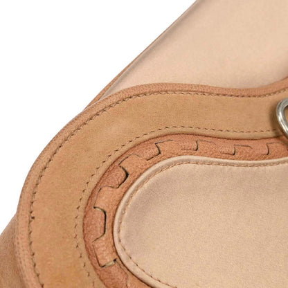 Christian Dior Beige Satin Suede Gaucho Handbag