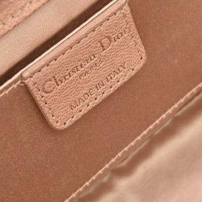 Christian Dior Beige Satin Suede Gaucho Handbag