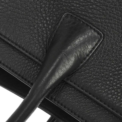 Chanel 2014 Black Deerskin Executive Cerf 2way Shoulder Tote Bag