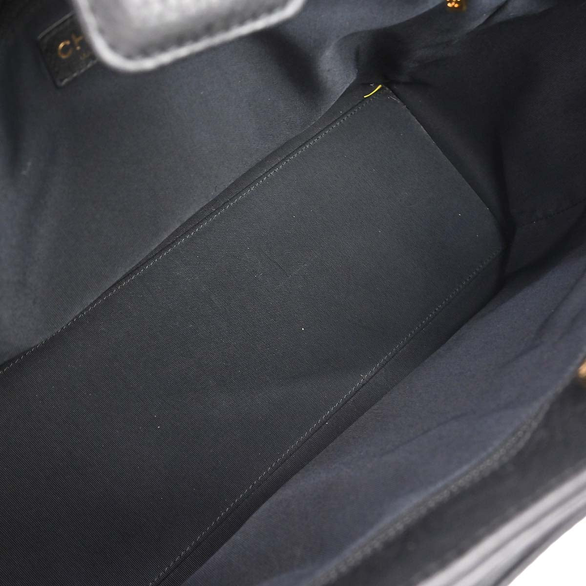 Chanel 2014 Black Deerskin Executive Cerf 2way Shoulder Tote Bag