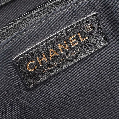 Chanel 2014 Black Deerskin Executive Cerf 2way Shoulder Tote Bag