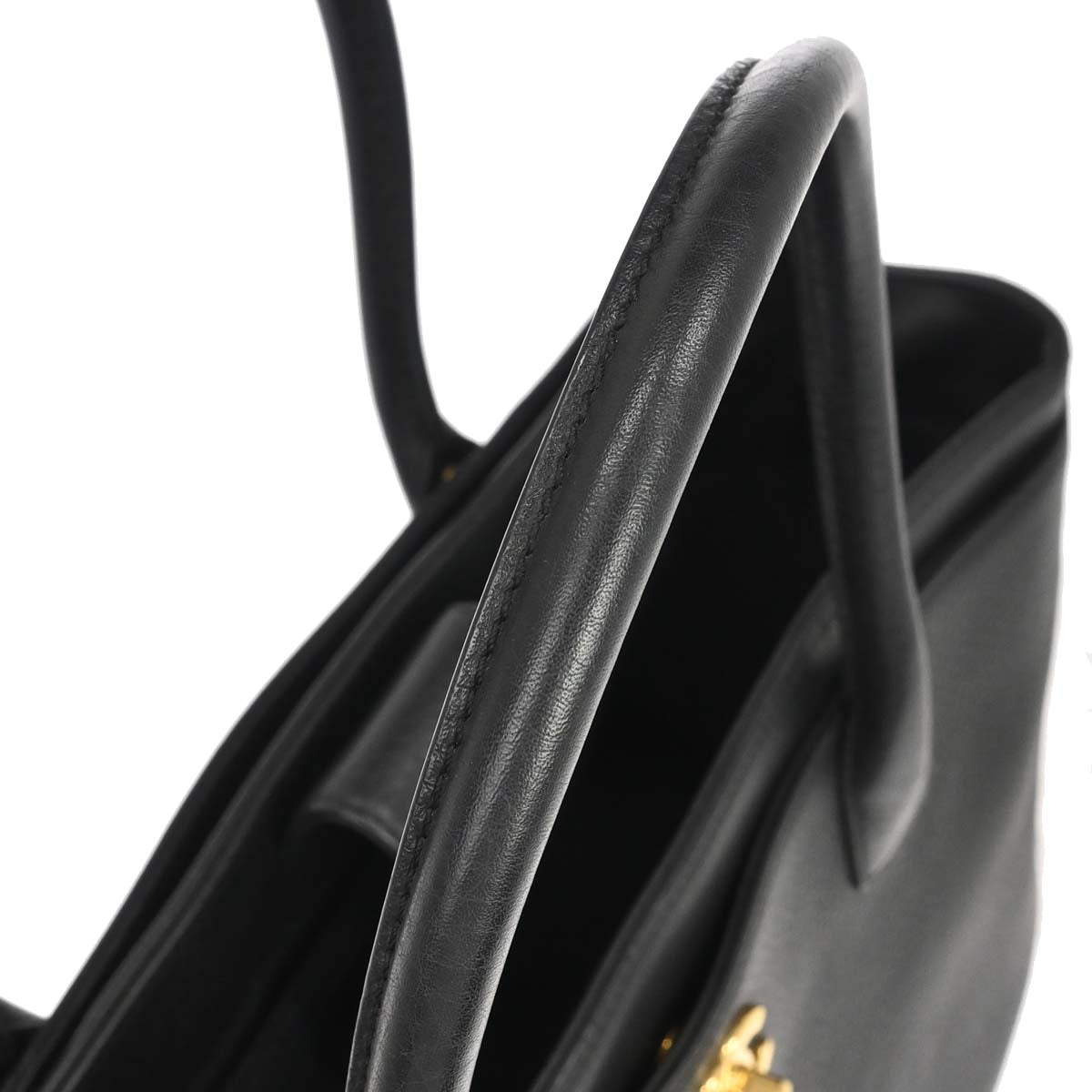 Chanel 2014 Black Deerskin Executive Cerf 2way Shoulder Tote Bag