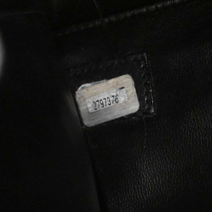 Chanel 1991-1994 Black Lambskin Bicolore Supermodel Shoulder Bag