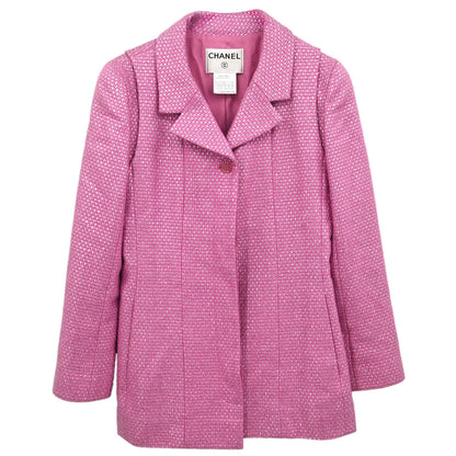 Chanel 2001 Single Breasted Jacket Pink #36