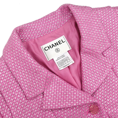 Chanel 2001 Single Breasted Jacket Pink #36