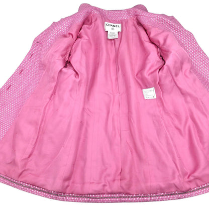 Chanel 2001 Single Breasted Jacket Pink #36