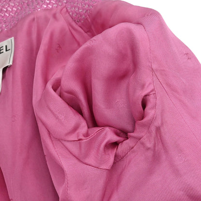 Chanel 2001 Single Breasted Jacket Pink #36
