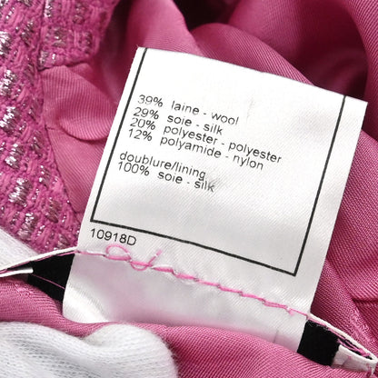 Chanel 2001 Single Breasted Jacket Pink #36