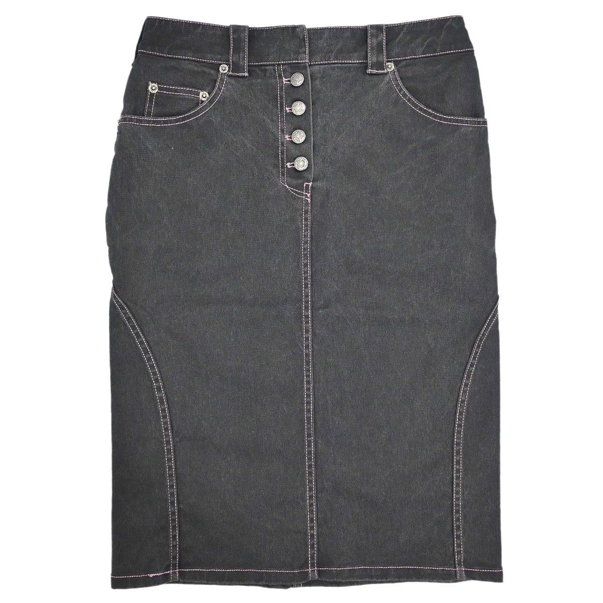 Christian Dior 2003 Denim Skirt Black #38