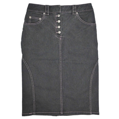 Christian Dior 2003 Denim Skirt Black #38