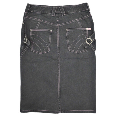 Christian Dior 2003 Denim Skirt Black #38