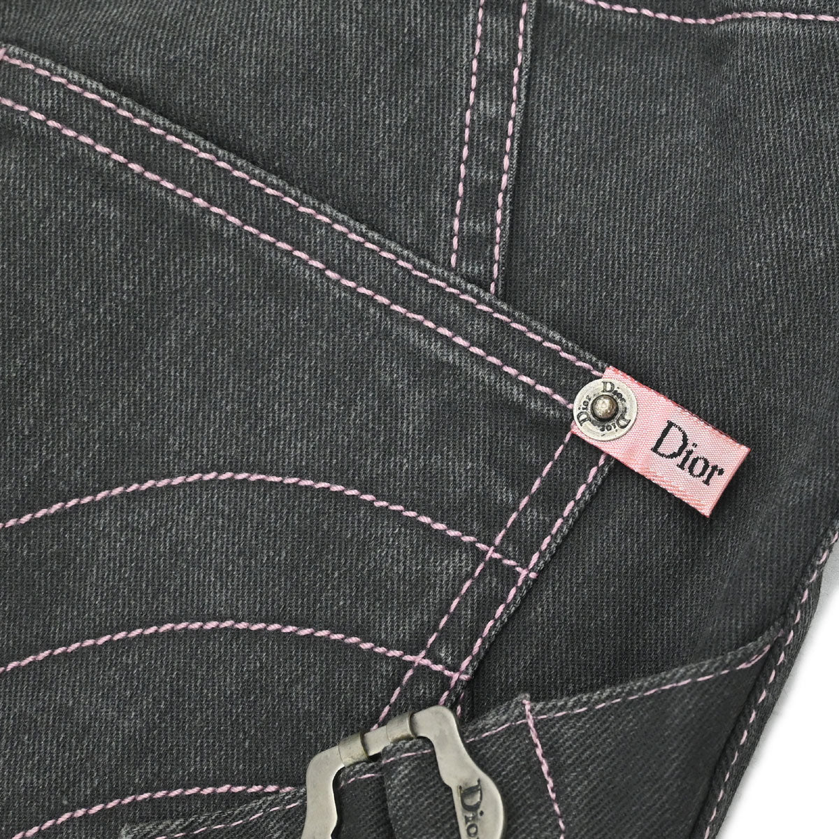 Christian Dior 2003 Denim Skirt Black #38