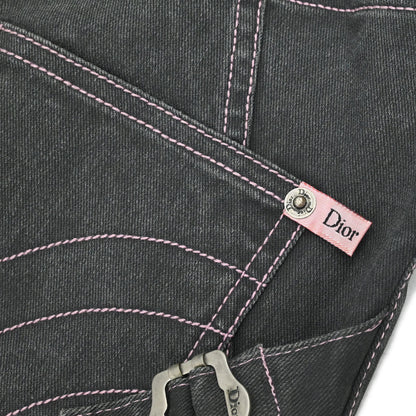 Christian Dior 2003 Denim Skirt Black #38
