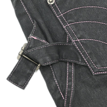 Christian Dior 2003 Denim Skirt Black #38