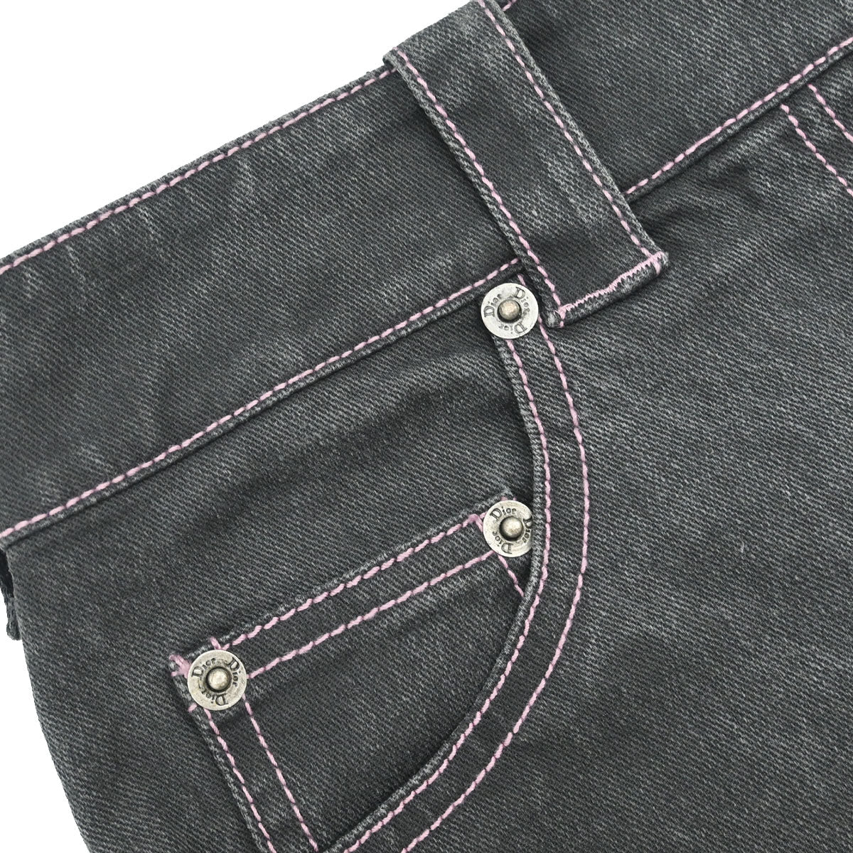 Christian Dior 2003 Denim Skirt Black #38
