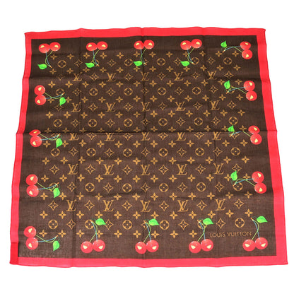 Louis Vuitton Monogram Cherry Scarf 55 M71963 Small Good
