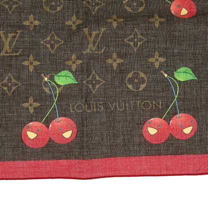 Louis Vuitton Monogram Cherry Scarf 55 M71963 Small Good