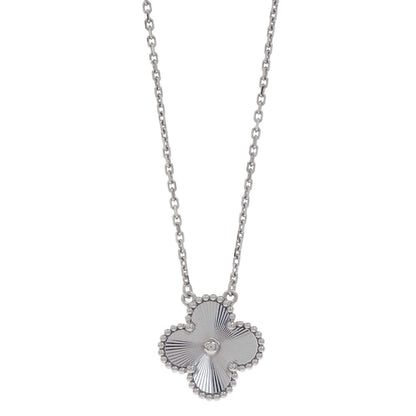 Van Cleef & Arpels Vintage Alhambra Guilloche Pendant Au750 Jewelry