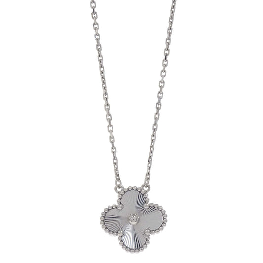 Van Cleef & Arpels Vintage Alhambra Guilloche Pendant Au750 Jewelry