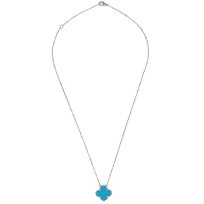 Van Cleef & Arpels Vintage Alhambra Pendant G750 Turquoise Jewelry