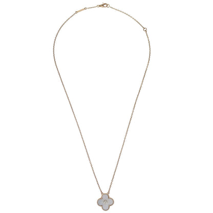 Van Cleef & Arpels Vintage Alhambra Pendant Pearl Diamond Au750 Jewelry