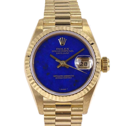 Rolex Oyster Perpetual Datejust Ref.69178 26mm Watch 18KYG Lapis-lazuli