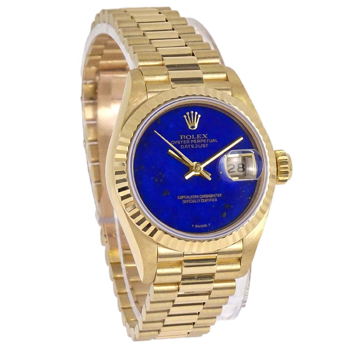 Rolex Oyster Perpetual Datejust Ref.69178 26mm Watch 18KYG Lapis-lazuli