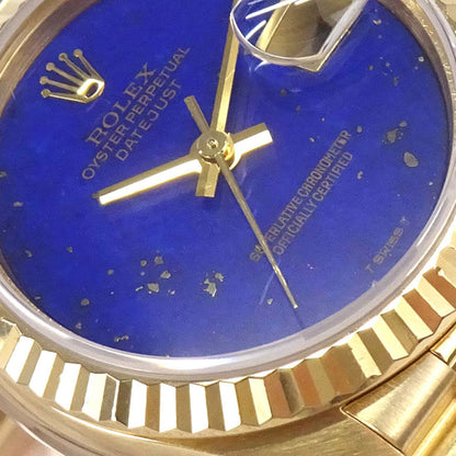 Rolex Oyster Perpetual Datejust Ref.69178 26mm Watch 18KYG Lapis-lazuli